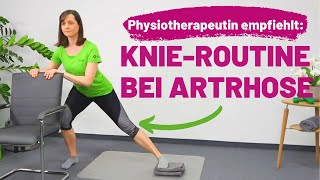 KnieRoutine für jeden Tag  Das empfiehlt eine Physiotherapeutin bei KnieSchmerzen [upl. by Ajad271]