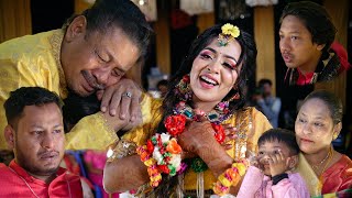 Brides emotional dance। Bride made emotional with her performance। Nabila Haldi ।। Event 360 BD [upl. by Chafee]