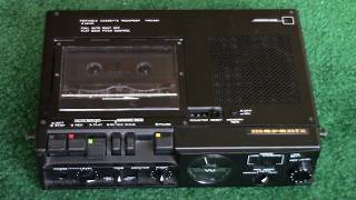 Marantz PMD221 Professional Cassette Tape Recorder c 1991 [upl. by Baum]