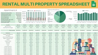 Ultimate Rental Multi Property Spreadsheet for Managing over 100 Properties [upl. by Peednus]