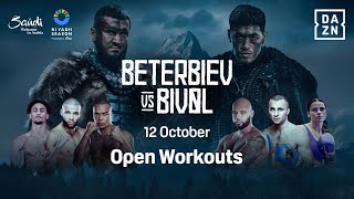 RIYADH SEASON ARTUR BETERBIEV VS DMITRY BIVOL OPEN WORKOUTS LIVESTREAM [upl. by Nawud]