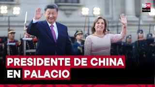 Presidenta Dina Boluarte recibe a su homólogo de China Xi Jinping en Palacio de Gobierno [upl. by Koblas]