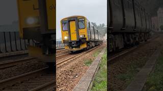 GWR class 150 rattles down toward pallasde viaductDawlishPaignton to Exmouth service 150266 DMU [upl. by Hacim]