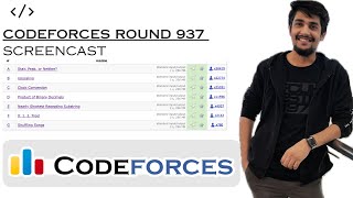 Codeforces Round 937 Div 4  AG Screencast [upl. by Lawrence]