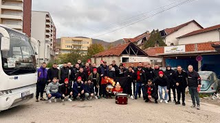 Nga Presheva në Shqipëri quot TIFOZAT KUQ e Ziquot ndeshja Shqipëri  Çeki [upl. by Crow]