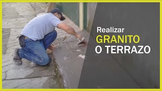 Como realizar GRANITO O TERRAZO [upl. by Leibrag]