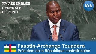 ONU  discours du président de la Centrafrique FaustinArchange Touadéra [upl. by Ahsinelg222]