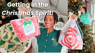 CHRISTMAS VLOG 🎄♥️ Decorate with me for the holidays target haul cozy vibes [upl. by Anailuy942]