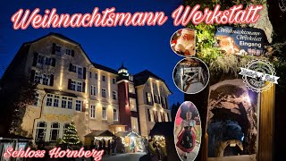 Weihnachtsmann Werkstatt Schloss Hornberg Schwarzwald Weihnachtsmarkt Weihnachtszeit Black Forest [upl. by Mokas871]