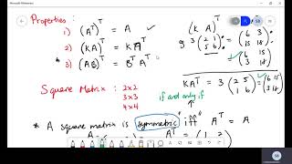 MATRICES  PART 4 TRANSPOSE OF A MATRIX  CAPE UNIT2 MOD 3 CSEC MATH [upl. by Nottnerb]