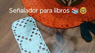 Crochet 🛑 señalador para libros 📚🤓 [upl. by Eylhsa]