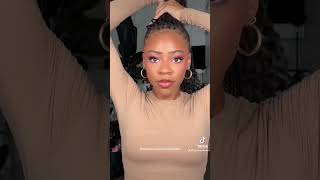 How to style Knotless braids 💕 [upl. by Lynnelle]