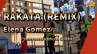 RAKATA REMIX  MONCHO CHAVEA  Coreografía CUBBÁ Dia de lesport femení 2024 [upl. by Ashlan124]