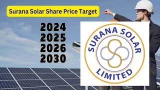 Surana Solar Share Price Target 2024202520262030 तक की जानकारीसुराना सोलर शेयर प्राइस टारगेट [upl. by Comptom]