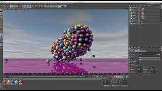 Vibrate Null Tracer Animation using Attractor in Cinema 4D Tutorial [upl. by Winzler523]