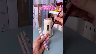 Deli fully automatic pencil sharpener can sharpen regular pencils freeing your hands safe and [upl. by Ellahcim]