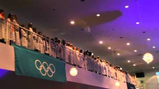 One Voice Childrens Choir Singing National Anthem  Olympic Anniversary VIP Reception [upl. by Bridgid]