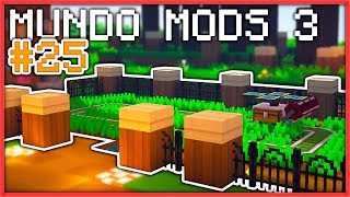 DECORANDO NUESTRO JARDÍN  25  MUNDO MODS 3  Minecraft Survival [upl. by Emmalyn]