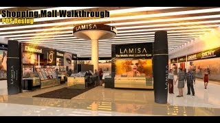 Shopping mall POS Interior design walkthrough Animation Video [upl. by Pell]