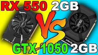 RX 550 vs GTX 1050 Ryzen 5 1400 Comparison [upl. by Ardnu82]