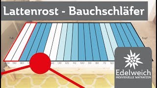 Lattenrost einstellen für Bauchschläfer [upl. by Burton]