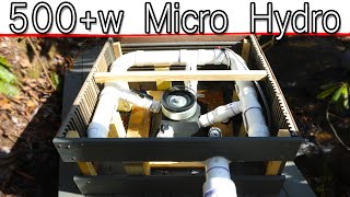 AWESOME WATER POWER 500w Hydro Electric Off Grid System [upl. by Eenaej]