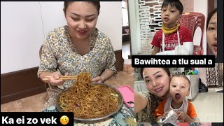 Mukbang  chow tam tawk ka rawn ei zo vek [upl. by Rhyner]