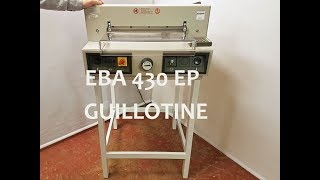 EBA 430 EP Guillotine [upl. by Edie988]