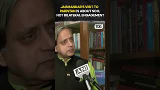 watch  No Bilateral Conversations in Pakistan Tharoor on Jaishankar’s SCO Meeting Visit shorts [upl. by Rianna]