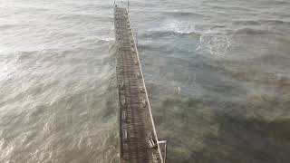 Topsail Island  Seaview Pier close up after Hurricane Florence [upl. by Phyl]