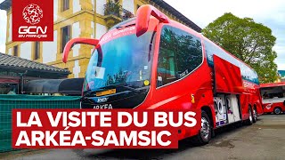 Découvrez le bus de léquipe ArkéaSamsic [upl. by Ahsatin706]