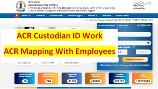 ACR Custodian Work on ihrms Portal [upl. by Reinaldo292]