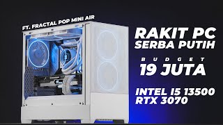 Rakit PC MATX Serba Putih Buat Editing amp Gaming  Intel i5 13500 RTX 3070 Fractal Pop Mini Air [upl. by Shirlee]