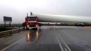 Wind Turbine Blades transported [upl. by Sremlahc]