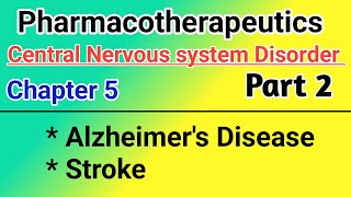 Alzheimer Disease  Stroke in hindi  Central nervous system Disorder in hindi [upl. by Lippold]