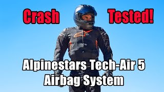 CRASH TESTED With Data Analysis Alpinestars TechAir 5 Review [upl. by Akinimod492]