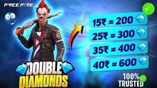 DOUBLE DIAMOND TOP UP WEBSITE IN FREE FIRE  DOUBLE DIAMOND TOP UP KAISE KARE  DOUBLE DIAMOND TOPUP [upl. by Anytsirk520]