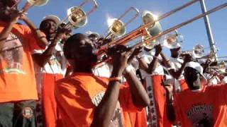 FAMU MARCHING 100 Trombones playing PSoup HOMECOMING 2K10 [upl. by Bolte]