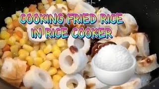 Cooking Friedrice In Rice Cooker asmr cooking livecooking livestreamed shorts [upl. by Alaecim]