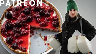 Claire Saffitz NoBake Cheesecake with Homemade Cheese  Patreon Recipe [upl. by Auoy]