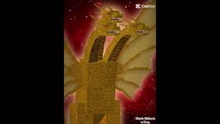 King Ghidorah Tihyoh Java vs King Kong Tihyoh Java Mod godzilla minecraft kingghidorah edit [upl. by Terina]