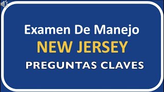 Examen Teórico de Manejo De Nueva Jersey 2024 con Preguntas Claves [upl. by Ysied]