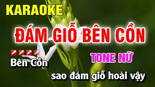 Karaoke Đám Giỗ Bên Cồn Tone Nữ Nhạc Sống  Hoàng Luân [upl. by Earezed]