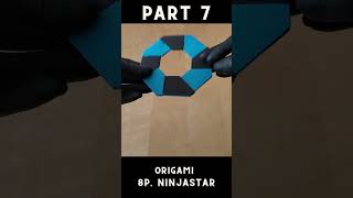 Origami 8Sided Ninja Star Tutorial 🐱⭐ How to Fold an Epic Paper Ninja Star Part 7 [upl. by Yahs]