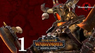 Total War Warhammer 3 Immortal Empires  Slaughterhorn Tribe Taurox the Brass Bull 1 [upl. by Ahsiekram]