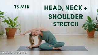 13 Minute Pilates Stretch for Head Neck and Shoulders  Good Moves  WellGood [upl. by Minda]