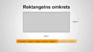 HMa2 2102 Rektangelns omkrets och area [upl. by Kieffer917]