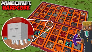 I Built The WORLDS BIGGEST NETHER ZOO in Minecraft Hardcore 104 [upl. by Kobi]