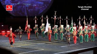 Turkish brass band quotMehterquot at the military music festival quotSpasskaya towerquot TengizMosidze [upl. by Assadah]