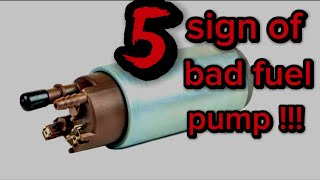 Common sign of bad fuel pump [upl. by Kenlay691]